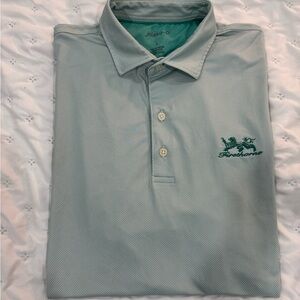 Johnnie-O Men's Aqua print Polo Shirt